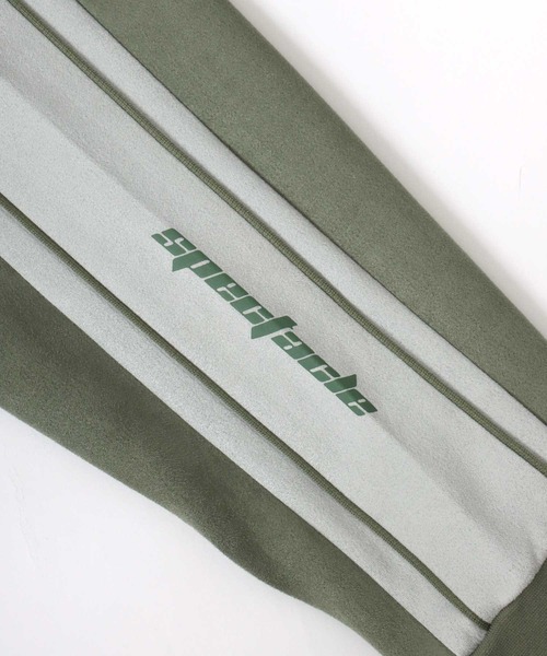 Salong hameu(サロン ハミュー)の「別注 蜂さんワンポイント刺繍 フェイクスエードサイドライントラックジャケット メンズ レディース ユニセックス/ジップアップジャケット(ジャージ・メンズ・ブルー/カーキ/ライトグレー・M/L)」の6枚目の写真