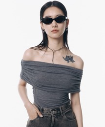 GATHER OFF SHOULDER TOPS(F WHITE): TOPSjosemoon