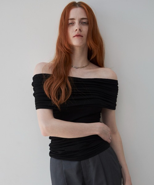デターム　オフショルダートップ X-girl（エックスガール）の「OFF SHOULDER TOPS /オフ