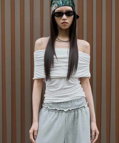 セール】GATHER OFF SHOULDER TOPS/ギャザーオフショルダートップス(T セール】GATHER OFF SHOULDER TOPS/ギャザーオフショルダートップス(T