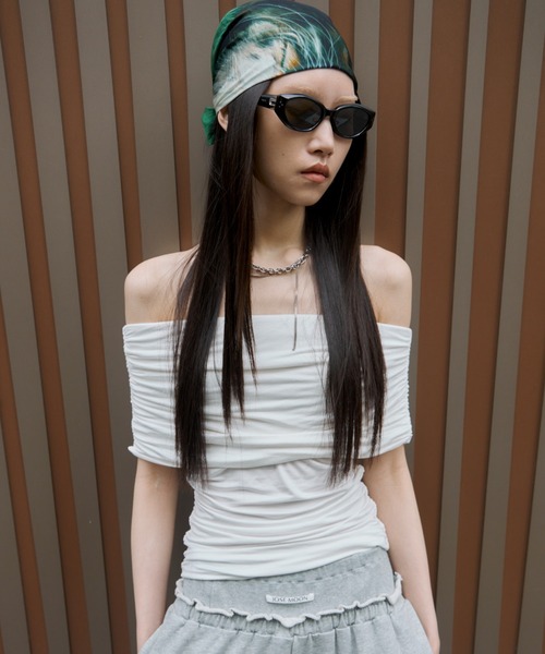 セール】GATHER OFF SHOULDER TOPS/ギャザーオフショルダートップス(T セール】GATHER OFF SHOULDER TOPS/ギャザーオフショルダートップス(T
