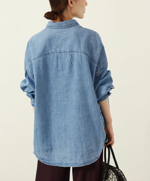 upperhights（アッパーハイツ）の「upper hights（アッパーハイツ）THE LAZY 757907902MDB（シャツ/ブラウス・レディース・ネイビー・XX-SMALL/X-SMALL）」の11枚目の写真