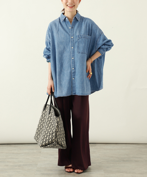upperhights（アッパーハイツ）の「upper hights（アッパーハイツ）THE LAZY 757907902MDB（シャツ/ブラウス・レディース・ネイビー・XX-SMALL/X-SMALL）」の15枚目の写真