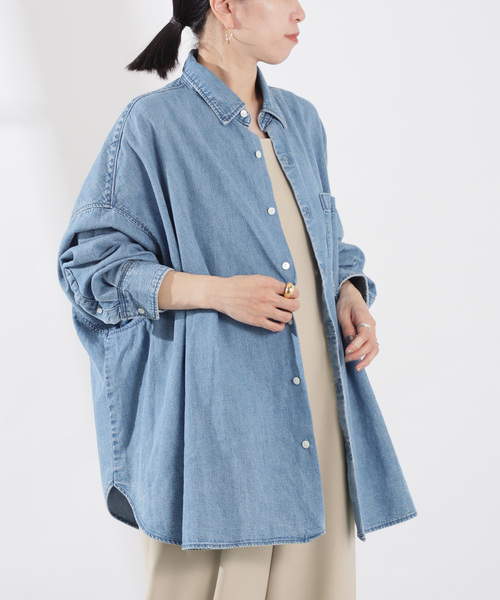 upperhights（アッパーハイツ）の「upper hights（アッパーハイツ）THE LAZY 757907902MDB（シャツ/ブラウス・レディース・ネイビー・XX-SMALL/X-SMALL）」の18枚目の写真
