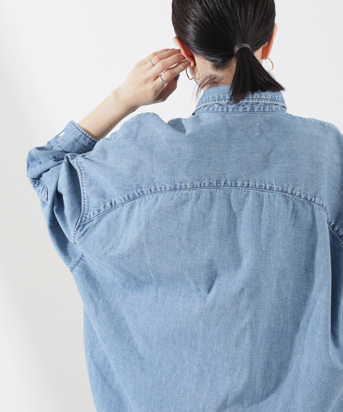 upperhights（アッパーハイツ）の「upper hights（アッパーハイツ）THE LAZY 757907902MDB（シャツ/ブラウス・レディース・ネイビー・XX-SMALL/X-SMALL）」の21枚目の写真