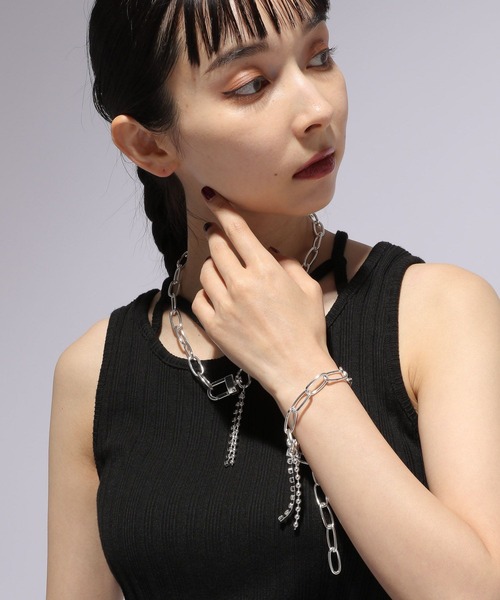 HARE(ハレ)の「ダブルチェーンブレスレット(HARE)(ブレスレット・レディース・シルバー系その他/シルバー・FREE)」の7枚目の写真