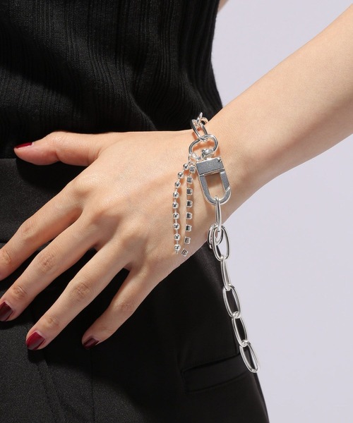 HARE(ハレ)の「ダブルチェーンブレスレット(HARE)(ブレスレット・レディース・シルバー系その他/シルバー・FREE)」の9枚目の写真