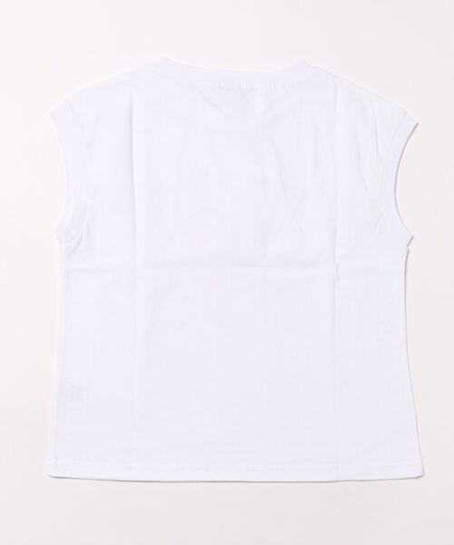 by LOVEiT（バイラビット）の「【WEB限定】キラキラビジューリボンTシャツ（Tシャツ/カットソー・キッズ・ブルーグレー/オフホワイト/ブラック・120cm/130cm/140cm/150cm/160cm）」の11枚目の写真