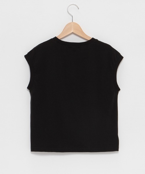 by LOVEiT（バイラビット）の「【WEB限定】キラキラビジューリボンTシャツ（Tシャツ/カットソー・キッズ・ブルーグレー/オフホワイト/ブラック・120cm/130cm/140cm/150cm/160cm）」の5枚目の写真