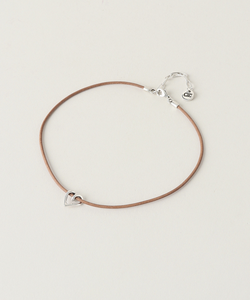 Spick & Span(スピックアンドスパン)の「CXC / シーエックスシー HEART CHOKER N0172(ネックレス・レディース・ブラウン/キャメル・FREE)」の1枚目の写真