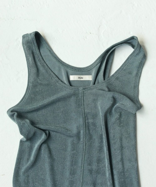 anuke(アンヌーク)の「Jersey Tanktop(タンクトップ・レディース・ブルー/ブラウン/ブラック・FREE)」の10枚目の写真
