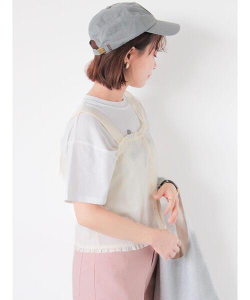 ehka sopo（エヘカソポ）の「フリルビスチェ（シャツ/ブラウス・レディース・ブラック/サックスブルー/キナリ/グリーン・F）」の17枚目の写真