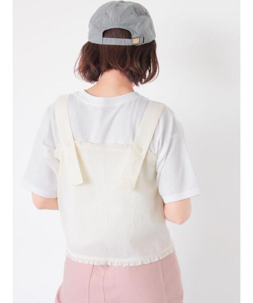 ehka sopo（エヘカソポ）の「フリルビスチェ（シャツ/ブラウス・レディース・ブラック/サックスブルー/キナリ/グリーン・F）」の18枚目の写真