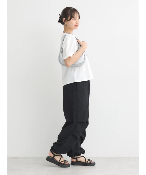 earth music&ecology（アースミュージックアンドエコロジー）の「タックカーゴパンツ（カーゴパンツ・レディース・ブラック/アイボリー/その他14・FREE）」の13枚目の写真