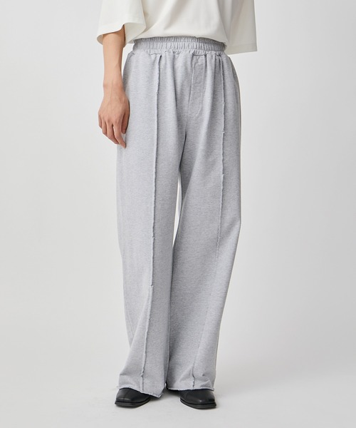 JUNRED（ジュンレッド）の「カットオフワイドスウェットパンツ（その他パンツ・メンズ・チャコールグレー/ライトグレー・L/S/M）」の14枚目の写真