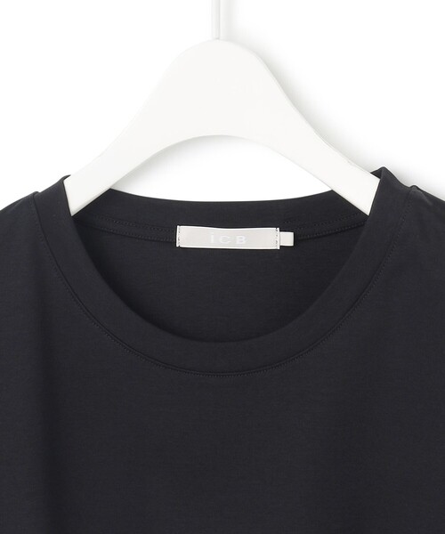 ICB（アイシービー）の「【洗える】シンプルジャージー クロップドTシャツ（Tシャツ/カットソー・レディース・ブラック系/アイボリー系・X-SMALL/MEDIUM/SMALL）」の16枚目の写真