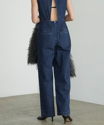CLANE（クラネ）の「BACK OPEN DENIM ALL IN ONE（つなぎ