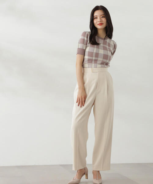 PROPORTION BODY DRESSING(プロポーションボディドレッシング)の「ラメチェックニット / 1214270810(ニット/セーター・レディース・ブラウン系その他/レッド/グレー・FREE)」の14枚目の写真