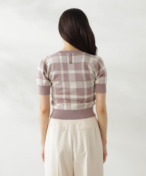 PROPORTION BODY DRESSING(プロポーションボディドレッシング)の「ラメチェックニット / 1214270810(ニット/セーター・レディース・ブラウン系その他/レッド/グレー・FREE)」の18枚目の写真
