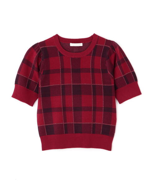 PROPORTION BODY DRESSING(プロポーションボディドレッシング)の「ラメチェックニット / 1214270810(ニット/セーター・レディース・ブラウン系その他/レッド/グレー・FREE)」の21枚目の写真