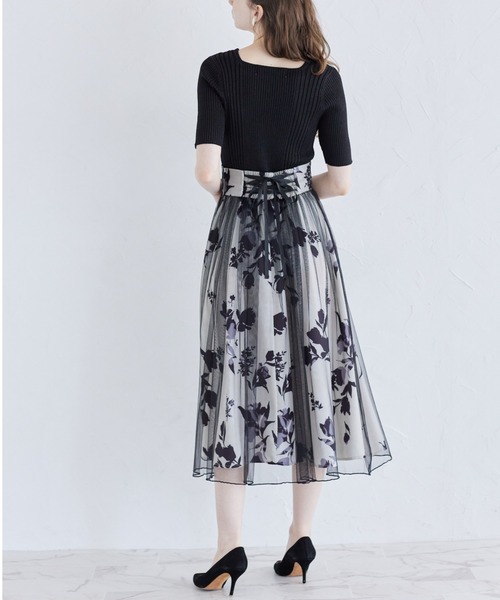 tocco closet(トッコ クローゼット)の「接触冷感♪ラメ入りスクエアネックランダムリブニットプルオーバー(ニット/セーター・レディース・ラベンダー/ピンク/ブラック/オフホワイト・M)」の10枚目の写真