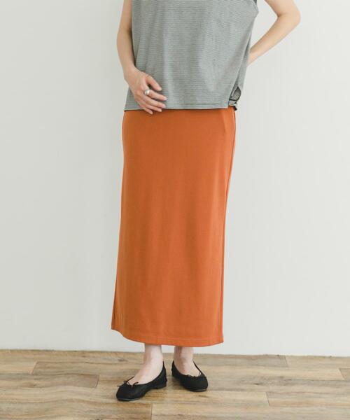 ITEMS URBANRESEARCH（アイテムズ アーバンリサーチ）の「リブロングスカート（スカート・レディース・ブラック/オレンジ/モカ・FREE）」の16枚目の写真
