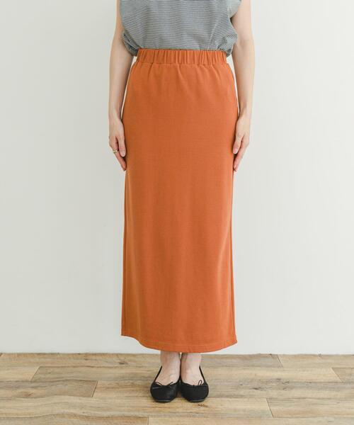 ITEMS URBANRESEARCH（アイテムズ アーバンリサーチ）の「リブロングスカート（スカート・レディース・ブラック/オレンジ/モカ・FREE）」の12枚目の写真