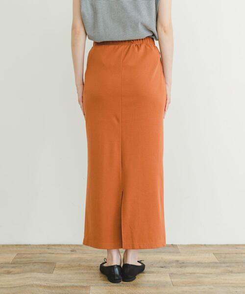 ITEMS URBANRESEARCH（アイテムズ アーバンリサーチ）の「リブロングスカート（スカート・レディース・ブラック/オレンジ/モカ・FREE）」の10枚目の写真