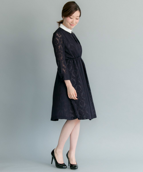 URBAN RESEARCH（アーバンリサーチ）の「UR COUTURE MAISON 2WAYカラーワンピース（ドレス・レディース・ブラック/ネイビー・38）」の3枚目の写真