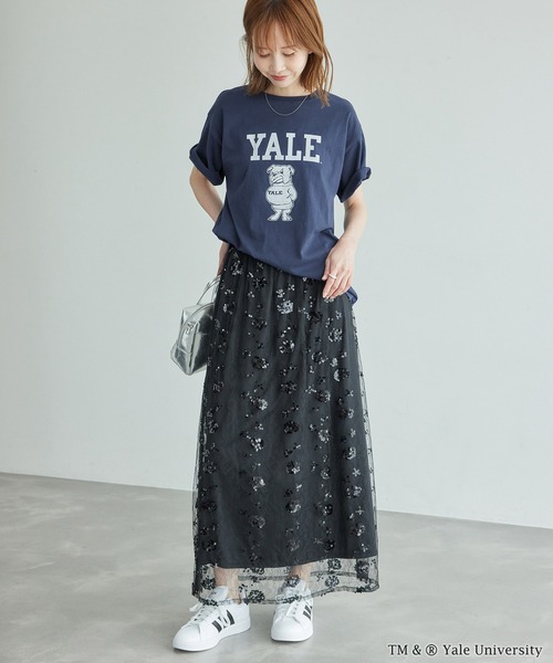 ROPE' PICNIC（ロペピクニック）の「YALE&HARVARD/プリントTシャツ（Tシャツ/カットソー・レディース・ブルー系その他/ボルドー・38）」の3枚目の写真