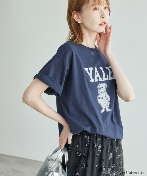 ROPE' PICNIC（ロペピクニック）の「YALE&HARVARD/プリントTシャツ（Tシャツ/カットソー・レディース・ブルー系その他/ボルドー・38）」の6枚目の写真