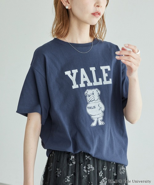 ROPE' PICNIC（ロペピクニック）の「YALE&HARVARD/プリントTシャツ（Tシャツ/カットソー・レディース・ブルー系その他/ボルドー・38）」の7枚目の写真