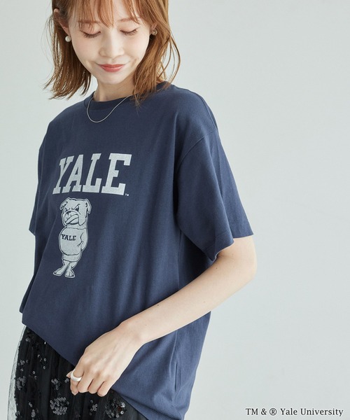 ROPE' PICNIC（ロペピクニック）の「YALE&HARVARD/プリントTシャツ（Tシャツ/カットソー・レディース・ブルー系その他/ボルドー・38）」の8枚目の写真