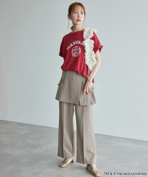 ROPE' PICNIC（ロペピクニック）の「YALE&HARVARD/プリントTシャツ（Tシャツ/カットソー・レディース・ブルー系その他/ボルドー・38）」の15枚目の写真