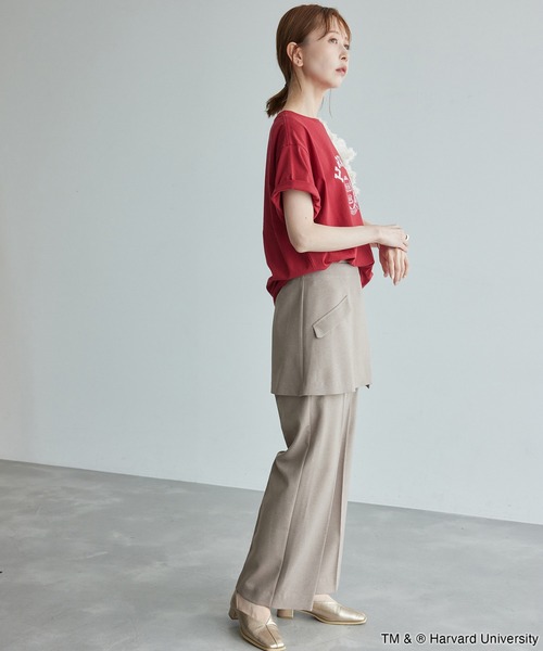 ROPE' PICNIC（ロペピクニック）の「YALE&HARVARD/プリントTシャツ（Tシャツ/カットソー・レディース・ブルー系その他/ボルドー・38）」の16枚目の写真