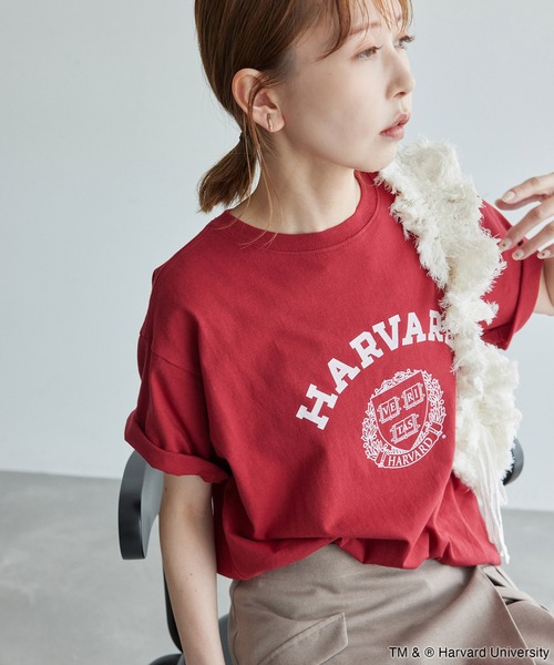 ROPE' PICNIC（ロペピクニック）の「YALE&HARVARD/プリントTシャツ（Tシャツ/カットソー・レディース・ブルー系その他/ボルドー・38）」の18枚目の写真