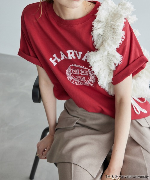 ROPE' PICNIC（ロペピクニック）の「YALE&HARVARD/プリントTシャツ（Tシャツ/カットソー・レディース・ブルー系その他/ボルドー・38）」の19枚目の写真
