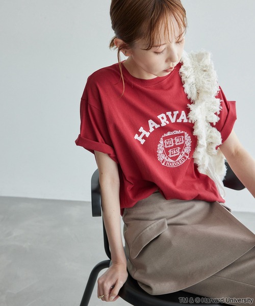 ROPE' PICNIC（ロペピクニック）の「YALE&HARVARD/プリントTシャツ（Tシャツ/カットソー・レディース・ブルー系その他/ボルドー・38）」の20枚目の写真