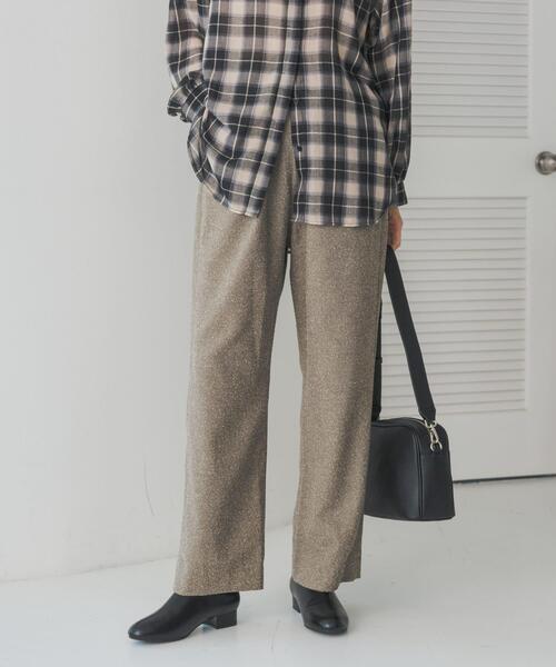 URBAN RESEARCH DOORS（アーバンリサーチドアーズ）の「ネップツィードイージーパンツ（その他パンツ・レディース・ブラウン系その他/グレー系その他・MEDIUM）」の22枚目の写真