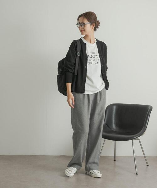 URBAN RESEARCH DOORS（アーバンリサーチドアーズ）の「ネップツィードイージーパンツ（その他パンツ・レディース・ブラウン系その他/グレー系その他・MEDIUM）」の14枚目の写真