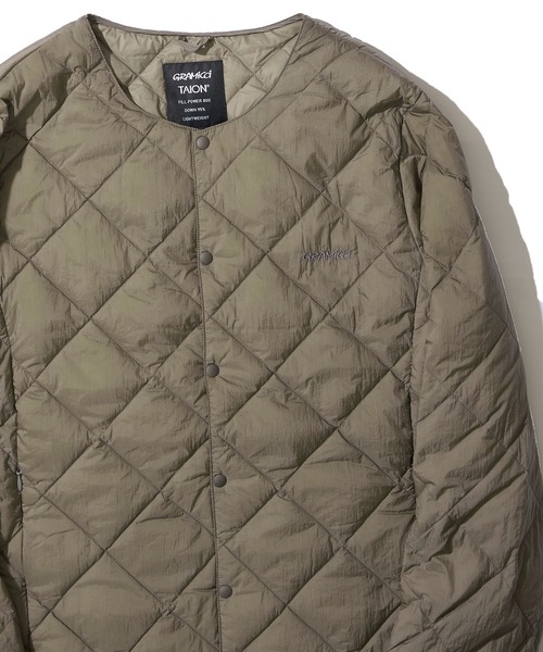 Gramicci(グラミチ)の「【GRAMICCI×TAION】 INNER DOWN JACKET / インナーダウンジャケット G4FU-J101-TG(ダウンジャケット/コート・メンズ・ダークブラウン/ブラック/ストーン・SMALL/MEDIUM/LARGE/X-LARGE)」の2枚目の写真