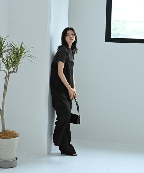 STYLE DELI(スタイルデリ)の「【BLK001】キャミソールオールインワン(サロペット/オーバーオール・レディース・チャコールグレー/ブラック・FREE)」の8枚目の写真