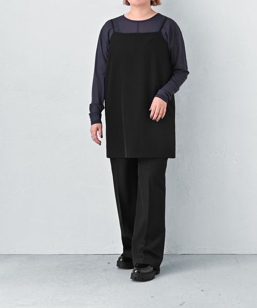STYLE DELI(スタイルデリ)の「【BLK001】キャミソールオールインワン(サロペット/オーバーオール・レディース・チャコールグレー/ブラック・FREE)」の10枚目の写真