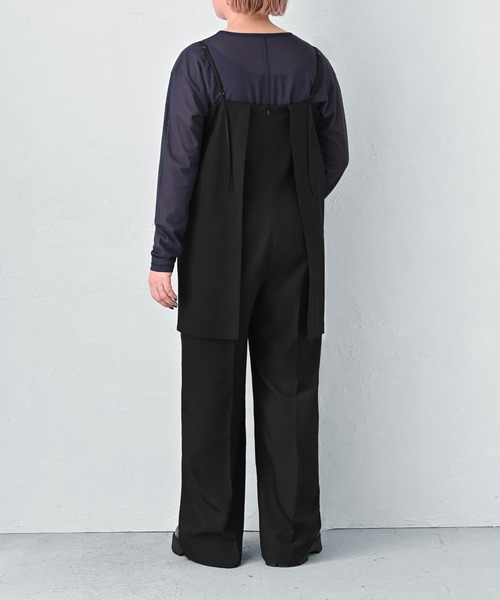 STYLE DELI(スタイルデリ)の「【BLK001】キャミソールオールインワン(サロペット/オーバーオール・レディース・チャコールグレー/ブラック・FREE)」の12枚目の写真