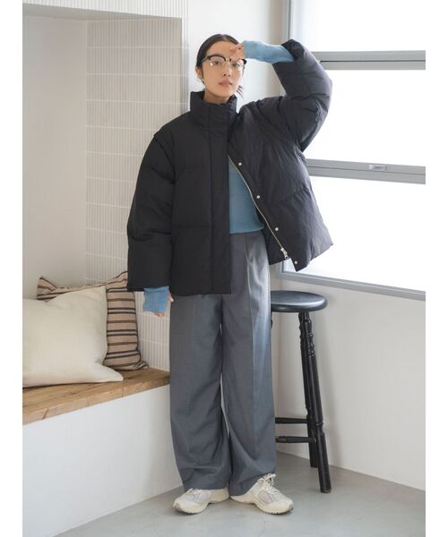 Ungrid（アングリッド）の「ハーフリム伊達メガネ（メガネ・レディース・ブラック・FREE）」の13枚目の写真