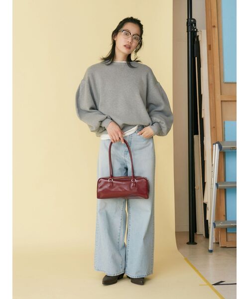 Ungrid（アングリッド）の「ハーフリム伊達メガネ（メガネ・レディース・ブラック・FREE）」の20枚目の写真