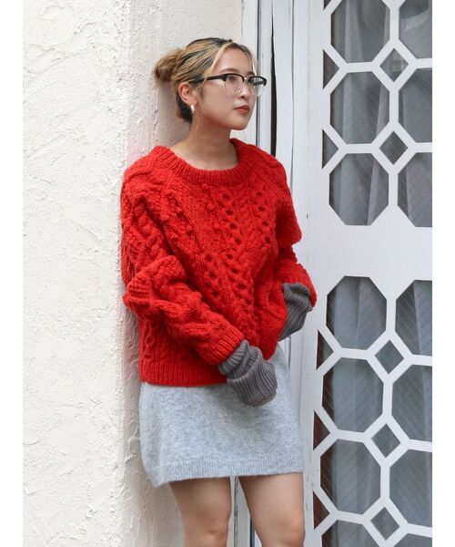 Ungrid（アングリッド）の「ハーフリム伊達メガネ（メガネ・レディース・ブラック・FREE）」の22枚目の写真