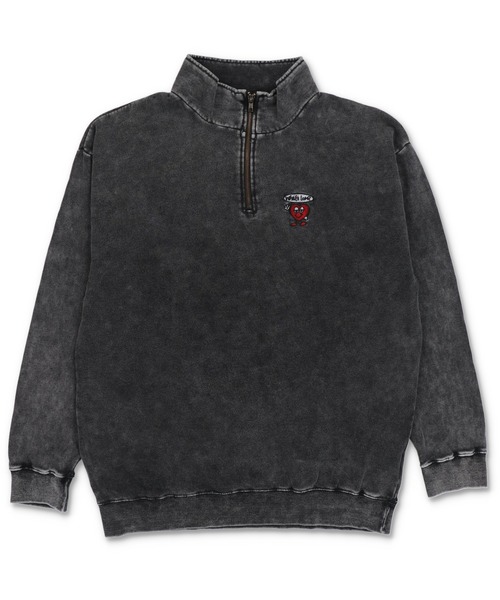 SPINNS(スピンズ)の「【ユニセックスで着用可能】ハーフジップ裏起毛スウェット ハートロゴ(スウェット・メンズ・ブラウン/オフホワイト/アッシュグレー/ブラック系その他・ONESIZE)」の17枚目の写真