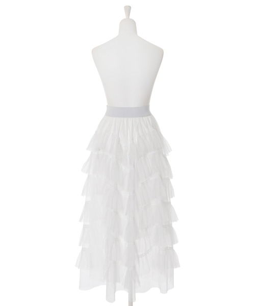 Narcissus(ナルシス)の「ボリュームチュールロングスカート(スカート・レディース・ブラック/ホワイト・FREE)」の13枚目の写真