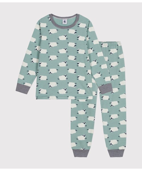 スウェット長袖パジャマ（ルームウェア/パジャマ）｜PETIT BATEAU（プチバトー）